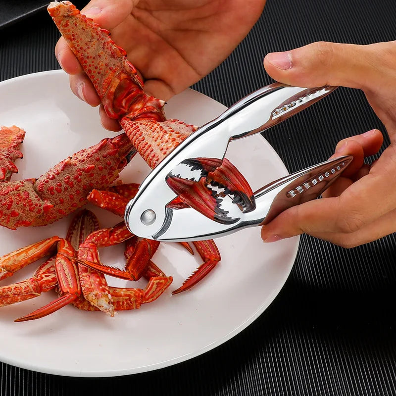 Ishmet Seafood Tools Multi-functional Zinc Alloy Claws Crab Needles Crab Scissors Kitchen Seafood Tools
