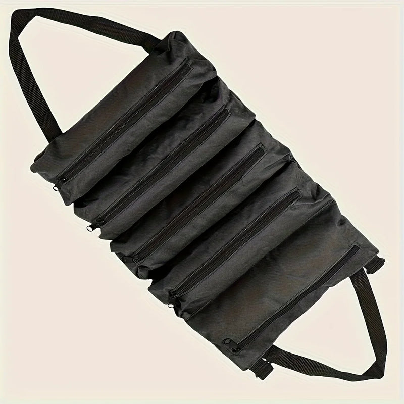 Father's Day Multi-Purpose Tool Bag High-Quality Professional Multi Pocket Hardware Tools Pouch Roll UP Portable Small Tools Organizer Bag Fathers Day Special