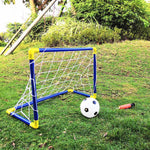 Portable Micro Soccer Goal Set (Net, Pump, Ball Included) Lightweight Indoor/Outdoor Gear For Park & Beach Training 1Set