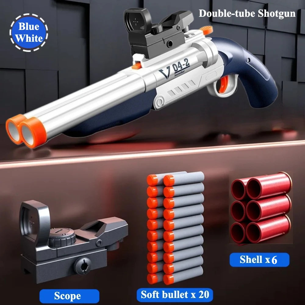 Double Barreled Toy Shotgun Dart Blasters