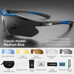 ROCKBROS Cycling Polarized glasses Bike Outdoor Sports Sunglasses MTB Road PC Goggles Eyewear Glasses 5/3 Lens Bicycle Accessory