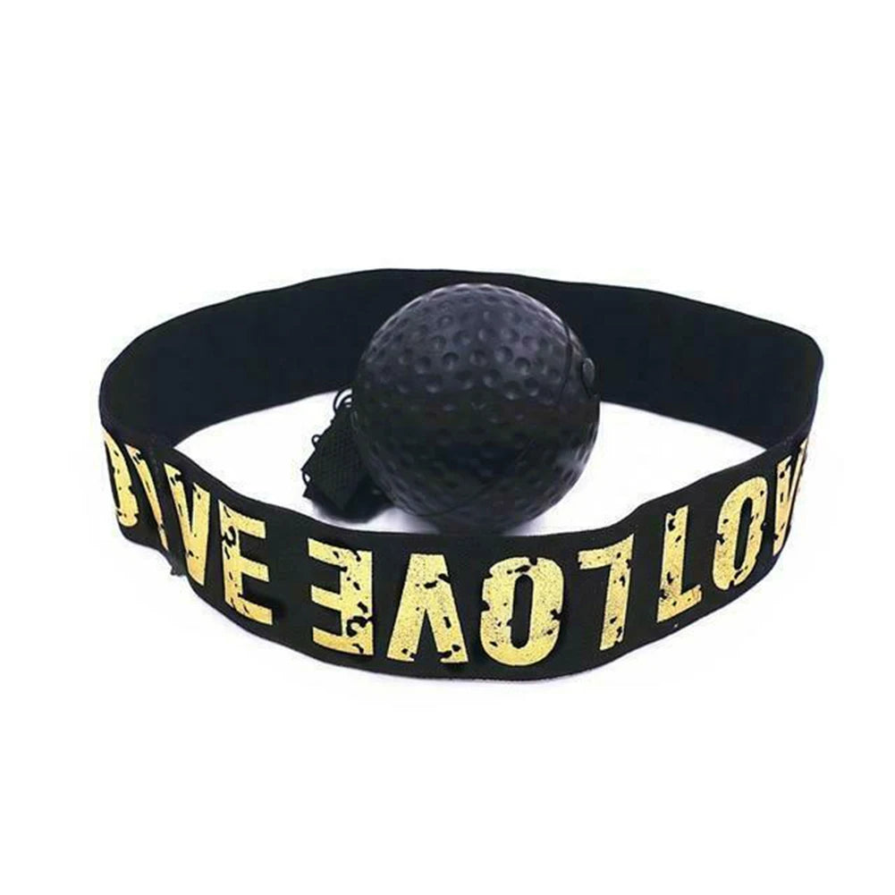 Meade Boxing Reflex Speed Punch Ball Boxing Rubber Balls for Agility Reaction Training with Sweatband Fitness Equipments Accessories