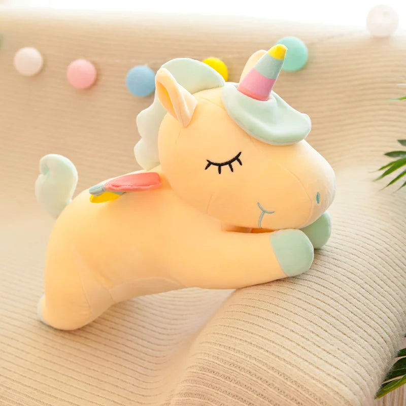 Cute Unicorn Plush Toy Rainbow Angel Unicorn