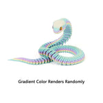 3D Printed Snake Realistic Snake Statue Movable Joint Fidget Toys