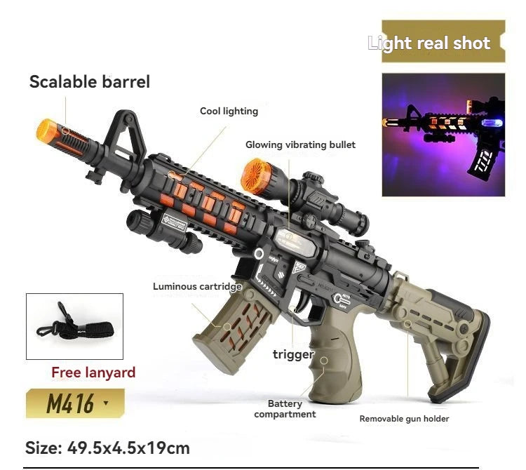 AK/SCAR Toy Rifle – Sound, Light & Vibration
