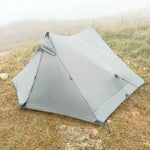 Aricxi tent 2 Person Outdoor Ultralight Camping Tent 3 Season Professional 15D Silnylon Rodless Tent grey black