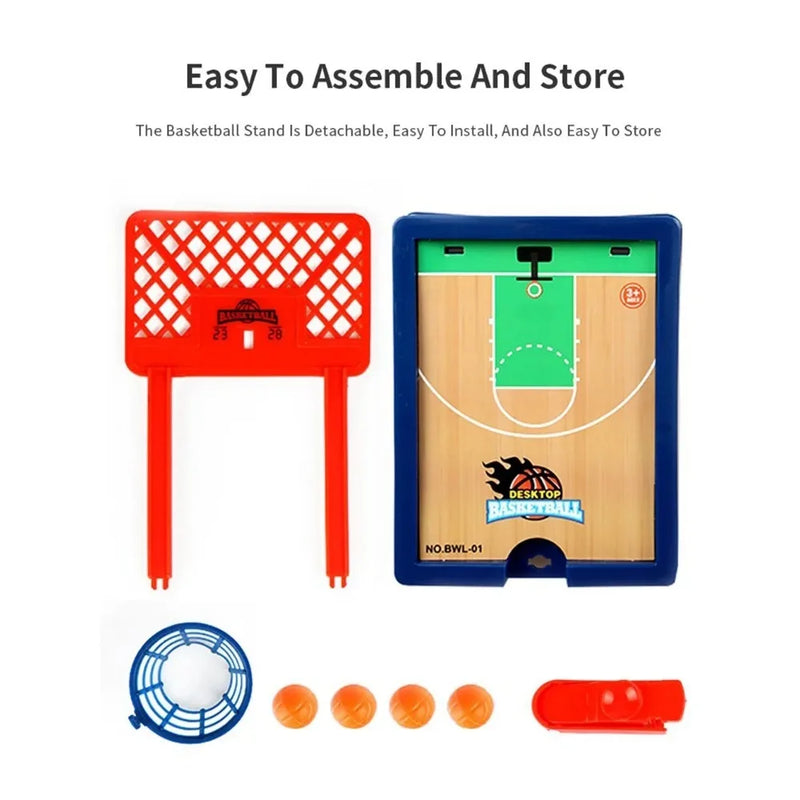 Basketball Game Mini Desktop Tabletop Portable Travel or Office Game Set