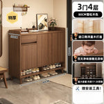MOYU Multi-Function Pine Wood Shoe Cabinet Storage Furnitur Modern Freestanding Entryway Shoe Rack with Home Organization Furniture