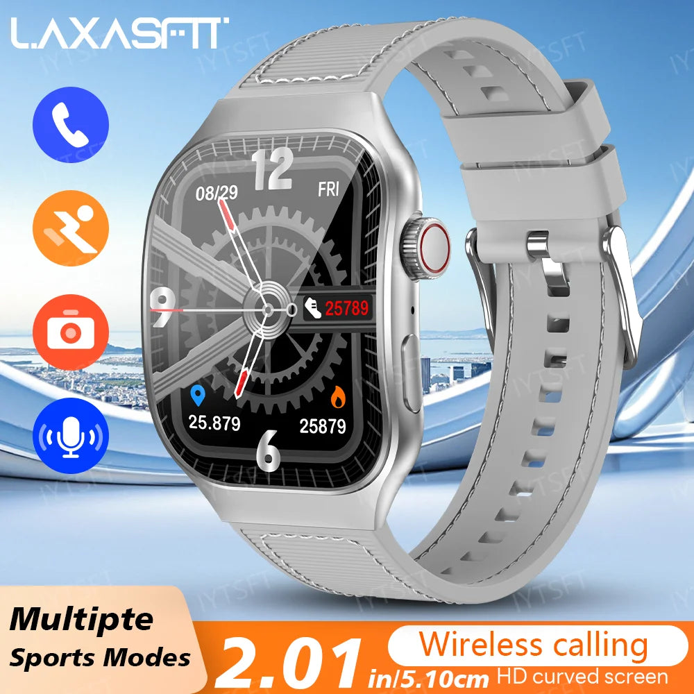 LAXASFIT 2.01 Inch Curved Screen Smart Watch