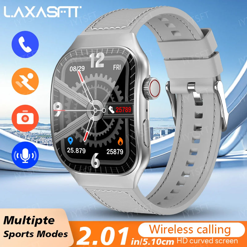 LAXASFIT 2.01 Inch Curved Screen Smart Watch