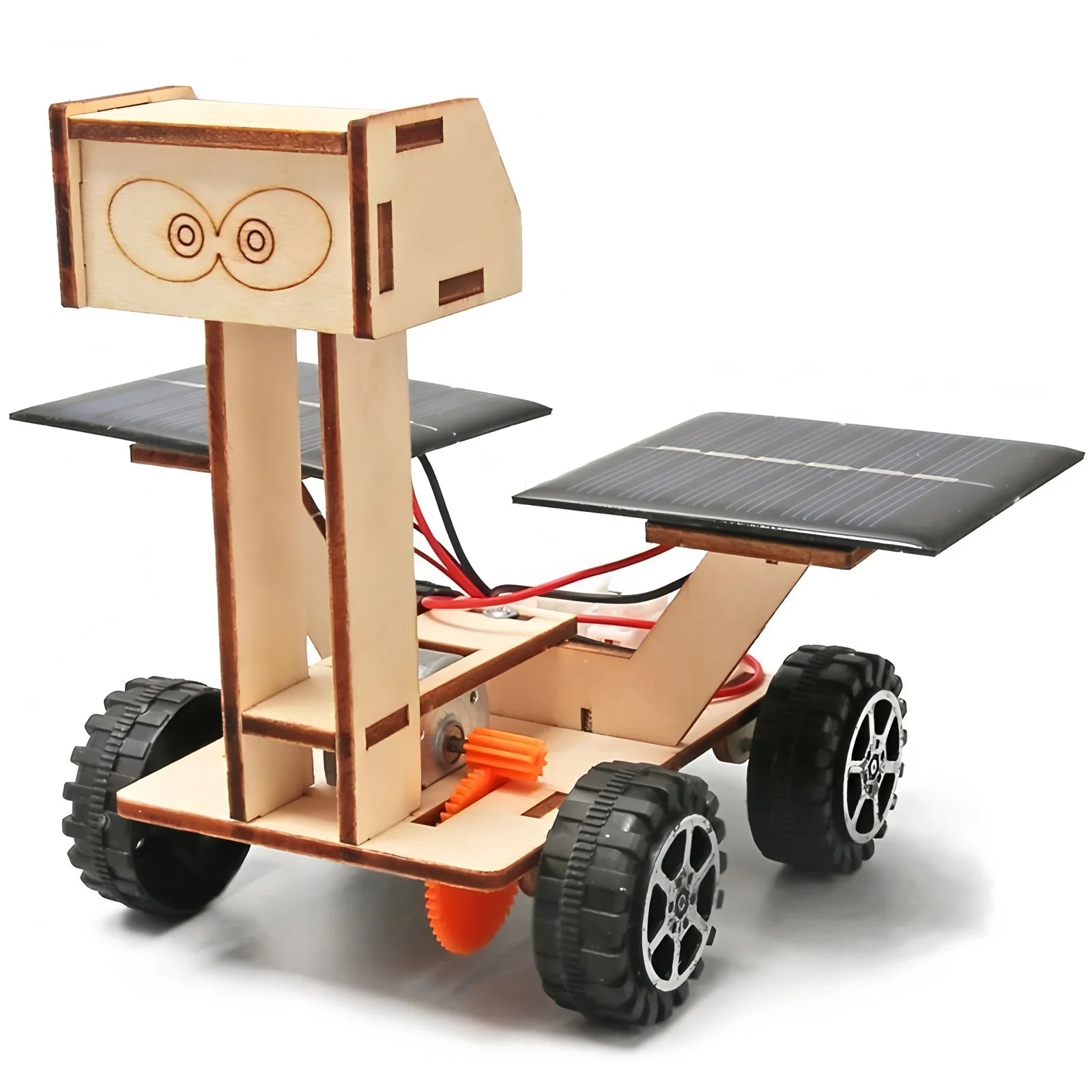 Solar Car Lunar Exploration Vehicle Children's Diy Hand-Assembled Model