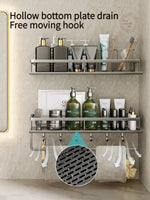 Bahee bathroom rack bathroom shelf toilet space aluminium hanging rack bathroom organizer hang on the wall