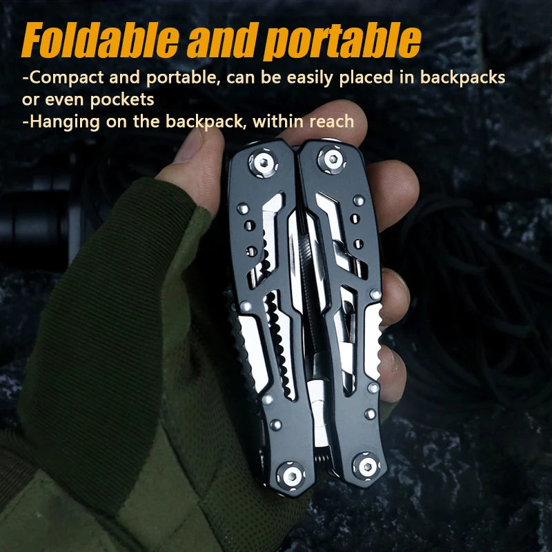 Multifunctional Folding Portable Tool Plier, Knife Stainless Steel Outdoor