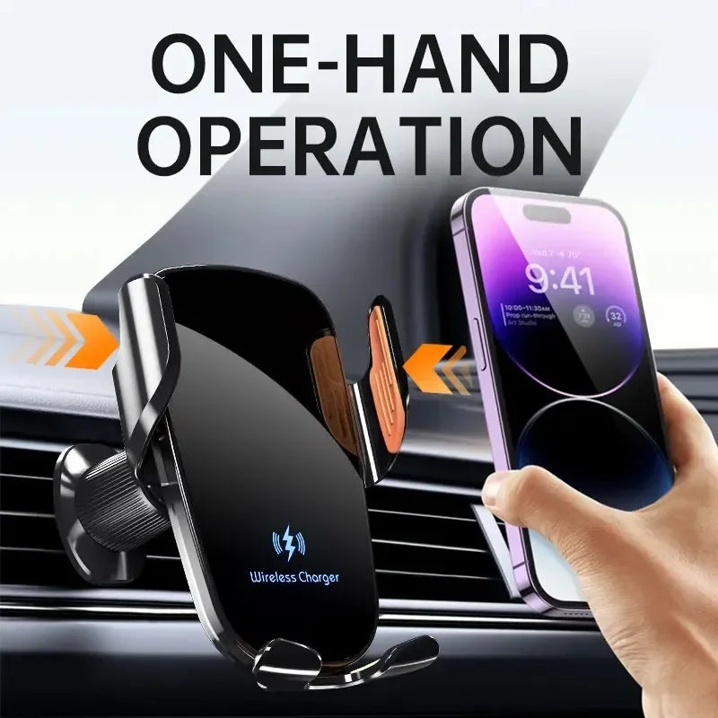 UYUXIO Car Phone Holder Wireless Car Charger