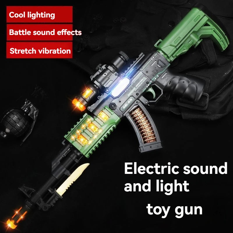 AK/SCAR Toy Rifle – Sound, Light & Vibration