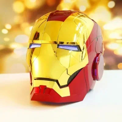 1:1 Iron Man MK5 Helmet – Wearable & Transformable Electronic Helmet, Voice-Activated Opening & Closing, Cosplay Costume Prop, Collectible Decoration & Gift