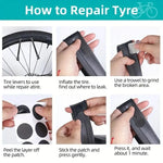 east Essentials Bicycle Repair Tools Kit, Bike Accessories, Multi Tool Set with Pump Tire Patch, Portable Mountain Road BikeTire Auto Tool Set