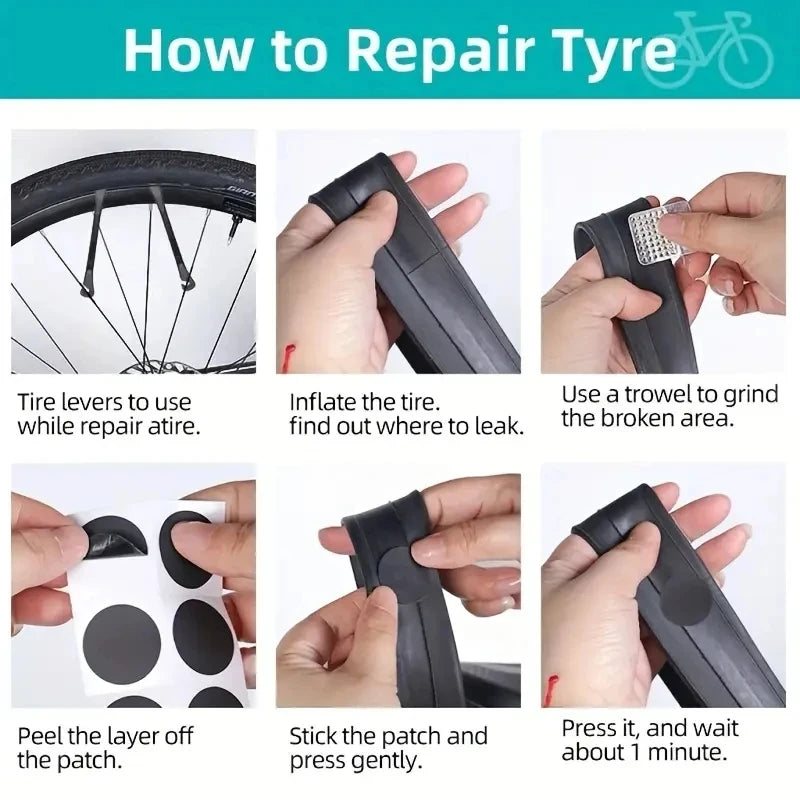 east Essentials Bicycle Repair Tools Kit, Bike Accessories, Multi Tool Set with Pump Tire Patch, Portable Mountain Road BikeTire Auto Tool Set