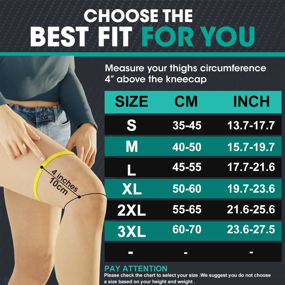 1/2PCS Full Leg Copper Compression Sleeves for Men And Women Long Knee Brace Support for Basketball, Running, Workout, Cycling