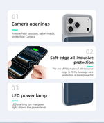 Xilecaly Smart Battery Charger Case For iPhone, Battery Pack Power Bank External Charging Cover For iPhone