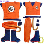 NEW Goku Cosplay Costume for Kids & Adults – Son Goku Super Saiyan Training Suit with Wig, Party Outfit