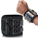 5 Rows 15 Magnets Powerful Magnetic Tool Magnetic Wristband Secure Screws Nails Drill Bits Strong Magnetic Wrist Tool Kits Parts Best for Father's Day