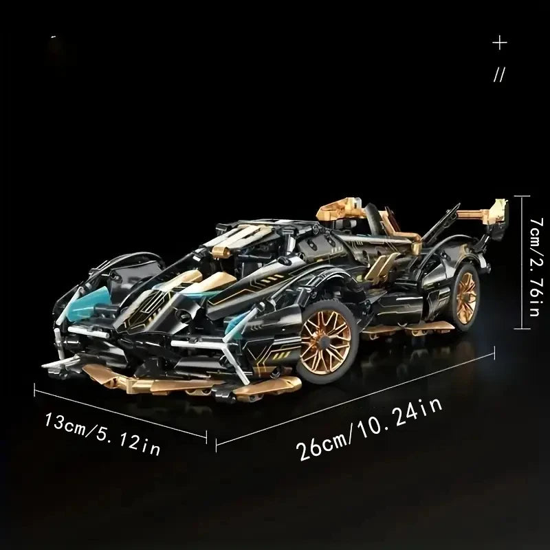 Lego STYLE Lamborghini Race Car