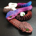 3D Printed Snake Realistic Snake Statue Movable Joint Fidget Toys