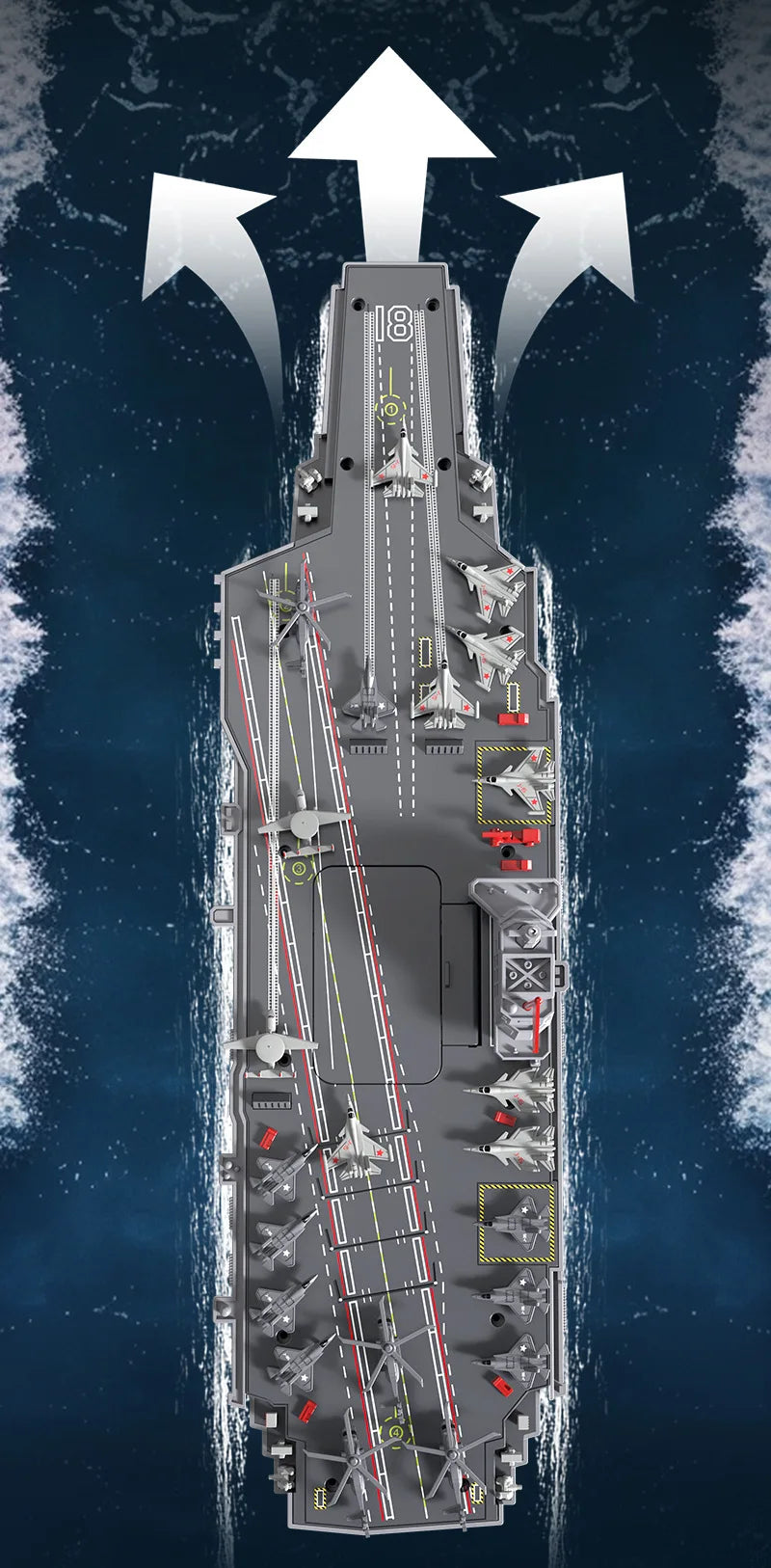 BK Toys Co. S19 RC Aircraft Carrier Warship