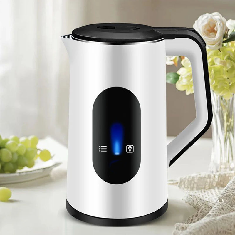 wAvvle 2.2L Stainless Steel Electric Digital Display Large Tea Kettle Auto-Shutoff Thermal Water Kettle 1500W Fast Boil Tea Pot Kettle