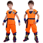 NEW Goku Cosplay Costume for Kids & Adults – Son Goku Super Saiyan Training Suit with Wig, Party Outfit