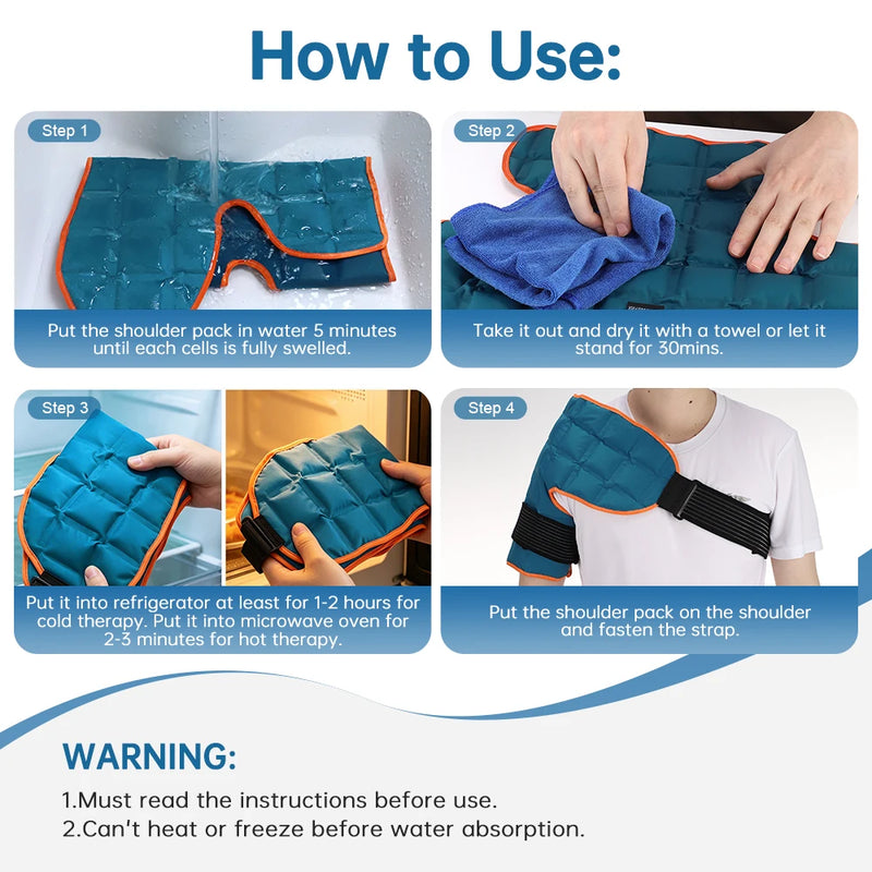 Large Ice Pack For Back/Waist/Knee/Shoulder Reusable Hot And Cold Compress Gel Pad Sports Injury Care Swelling Bruise Ice Wrap