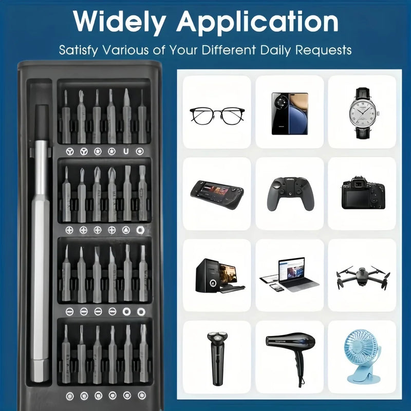 24 in 1 Digital Maintenance Precision Screwdriver Set with Portable Storage Box and Electronic Device Disassembly Tool Best for Father's Day