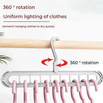9-Hole Clothes Hanger Organizer Wardrobe Space Saving Storage Hanger for Clothes Folding Magic Hangers Closet Drying Racks Home
