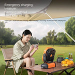 Radiator Fan 20000mAh Battery Camping Fan 4 LED Lantern 8 Speeds Portable Fan