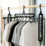 9-Hole Clothes Hanger Organizer Wardrobe Space Saving Storage Hanger for Clothes Folding Magic Hangers Closet Drying Racks Home