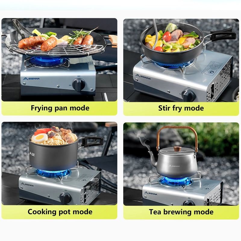 BISINNA Camping Gas Burner Portable Gas Cassette Stove 4200W