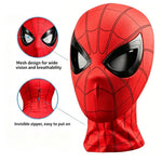 Halloween Spider-Man Mask with Operable Blink Eyes, Chin Control & Superhero Cosplay Headgear – Costume Prop & Gift