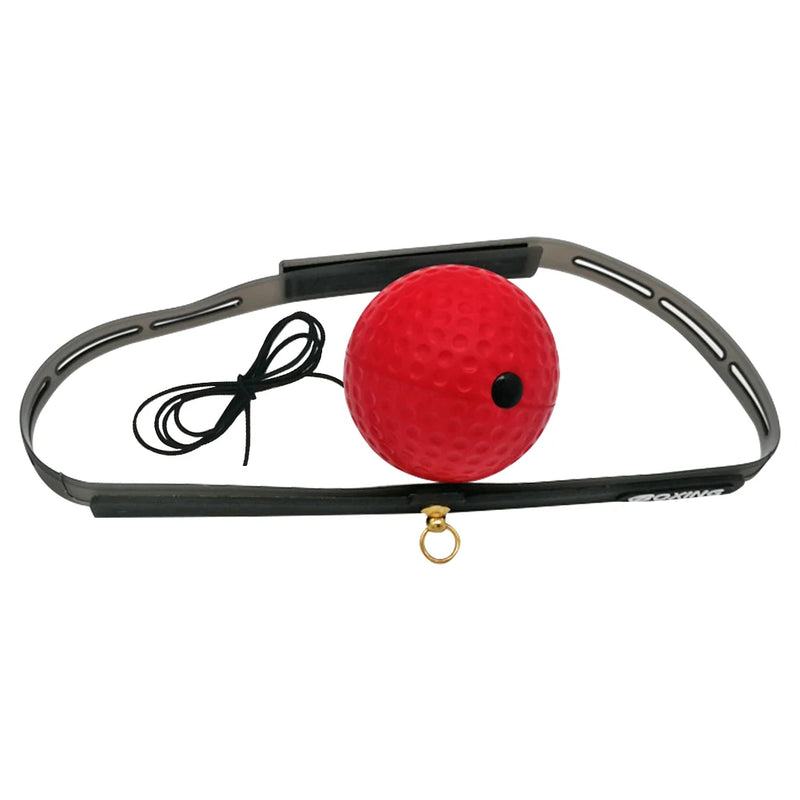 Meade Boxing Reflex Speed Punch Ball Boxing Rubber Balls for Agility Reaction Training with Sweatband Fitness Equipments Accessories