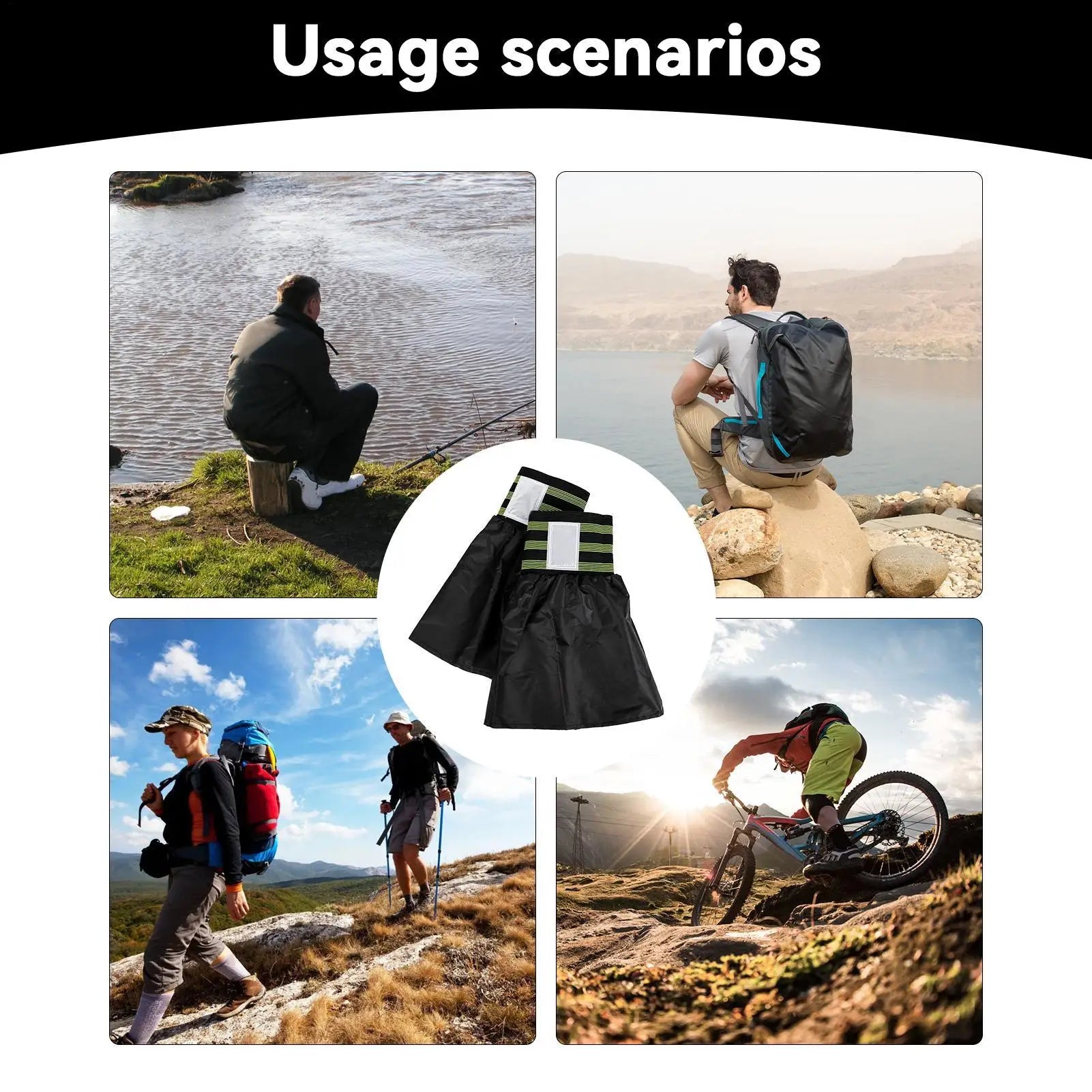 High Running Trail Gaiters Protective Sandproof Shoe Covers for Marathon Hiking Reflective Cover