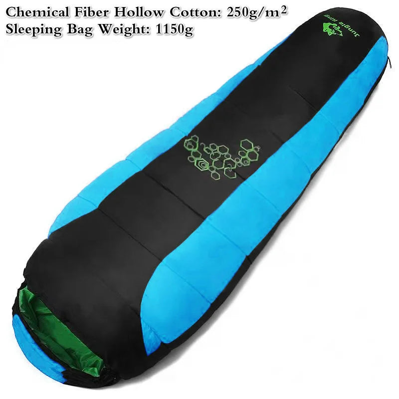 Jungle King Mummy Style Sleeping Bag Thickening Fill Four Holes Cotton Sleeping Bags
