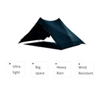 Aricxi tent 2 Person Outdoor Ultralight Camping Tent 3 Season Professional 15D Silnylon Rodless Tent grey black