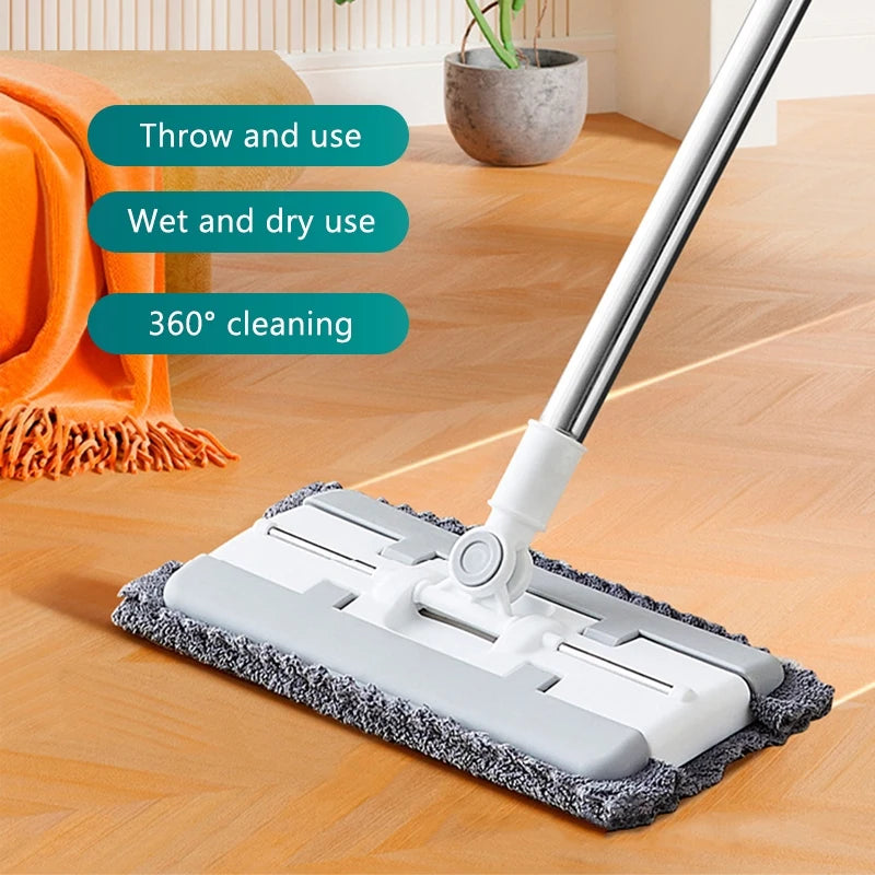 Sabca Clip-On Face Towel Mop Electrostatic Dust Removal Mop Disposable Face Paper Mop For Cleaner Wipes/Dry/Cloth