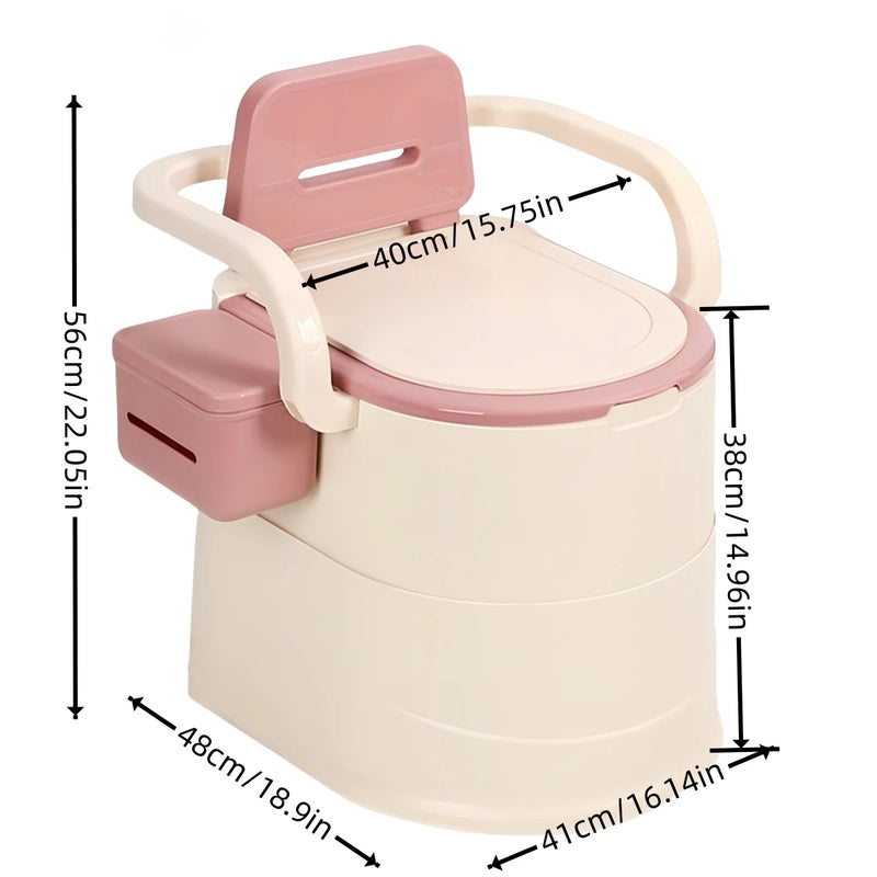 east Camping Portable Camping & Emergency Toilet with Lid – Grey