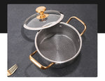 east Essentials Stock 3, Stock Pot Honeycomb Non-stick Pot with lid