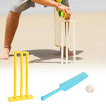 Kids Cricket Set for Beginners Complete Bat Stumps Ball Kit Educational Fun Parent-Child Sports Game Interactive Cricket Games