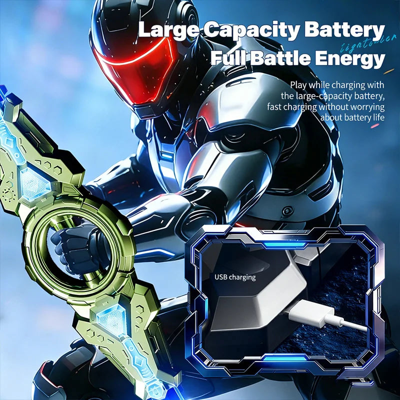 Rotate Sword Double Ended Retractable Multi-Colour Flash LED Light Toy