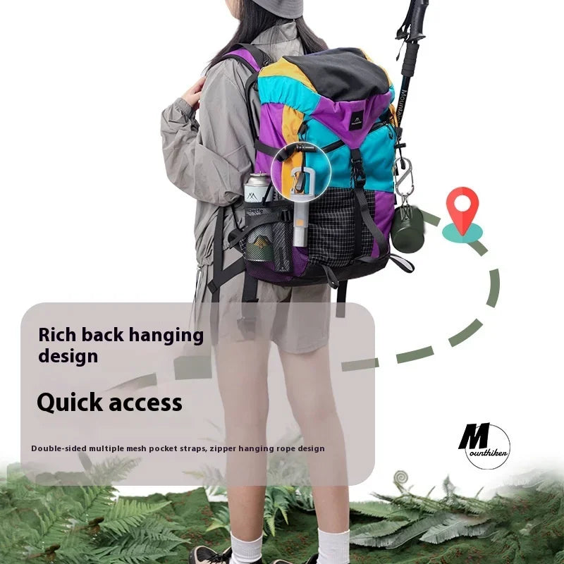 MOUNTAINHIKER Outdoor Camping Backpack, Mountaineering Bag Multifunctional