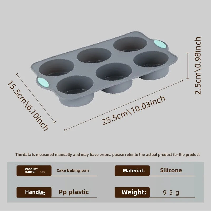 east Essentials High-temperature resistant silicone cake Mold, chiffon cookie, toast muffin cup, non-stick cake Mold, baking Mold