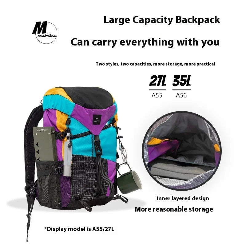 MOUNTAINHIKER Outdoor Camping Backpack, Mountaineering Bag Multifunctional